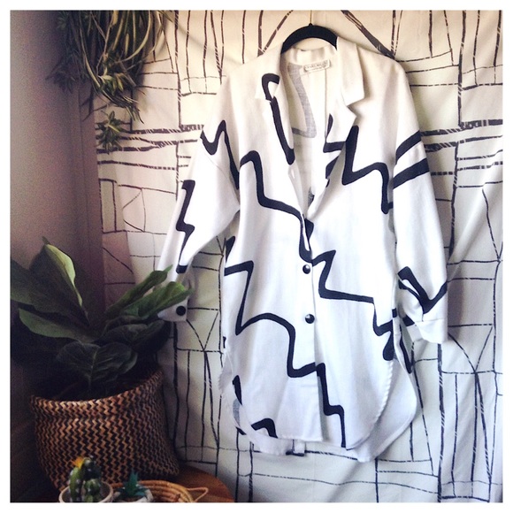 Vintage Tops - Charlee Allison Split-Back Oversized Button Down